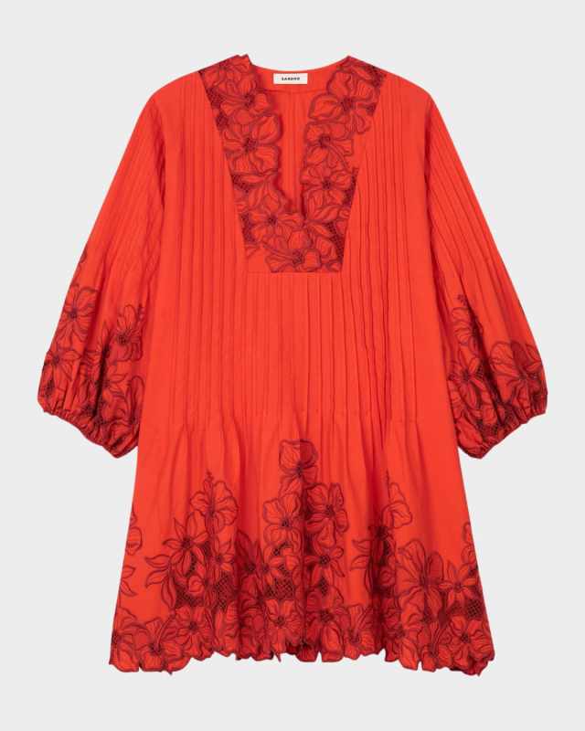 Reina Floral Guipure Mini Dress